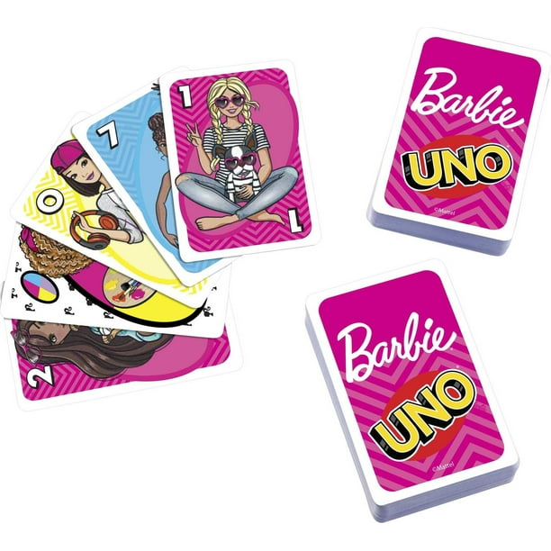 UNO Barbie Card Game - Preschool Color & Number Recognition