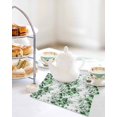 thumbnail image 4 of Green Floral Kitchen Dish Towels for Drying Dishes Set of 2, Vintage Farmhouse Garden Flower Leaves Waffle Weave Microfiber Hand Tea Bathroom Towels Quick Dry & Absorbent Towel 12x12, 4 of 7