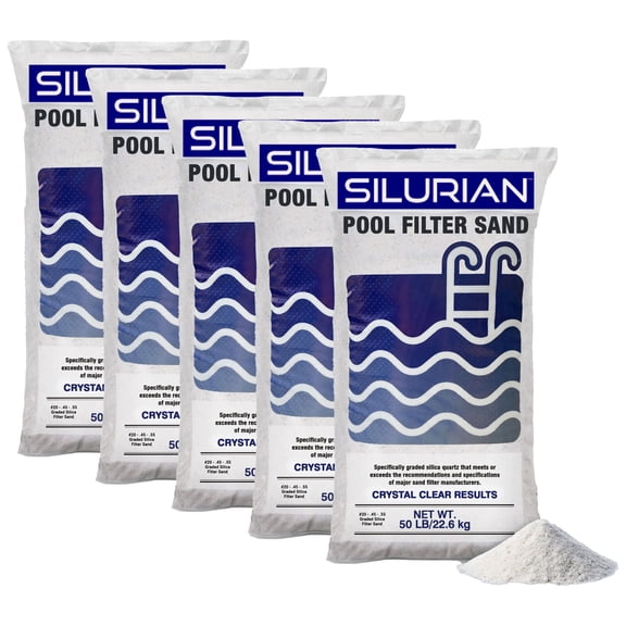 U.S. Silica 5 Pack SILURIAN 20 Grade Pool Filter Sand for Optimal Filtration