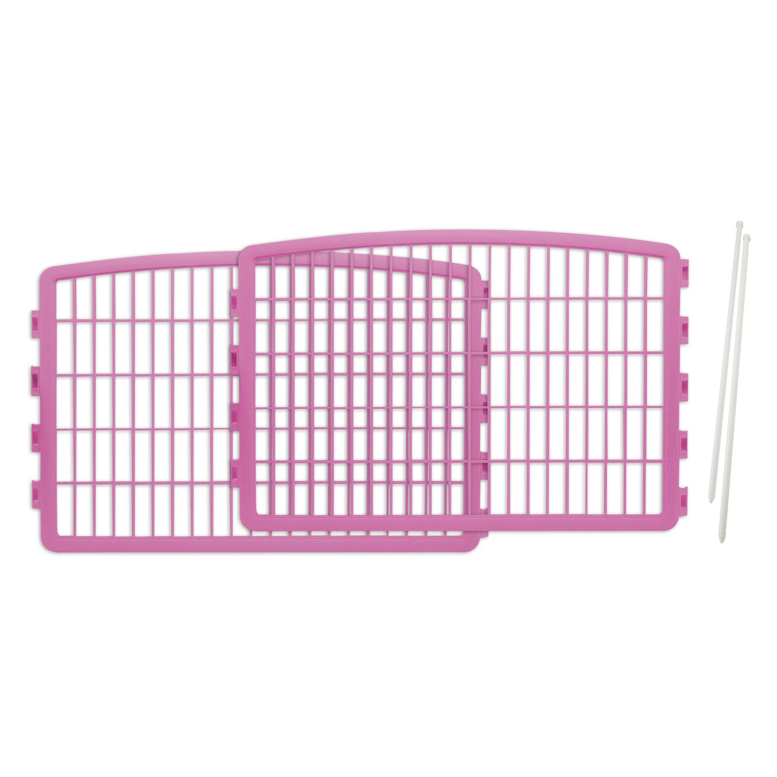 IRIS 24-inch Pet Playpen 2 Panel Add-On, Pink - Walmart.com