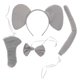 thumbnail image 1 of 1 Set of Kids Elephant Costume Set Cartoon Elephant Cosplay Set Adorable Elephant Costume Supplies, 1 of 2