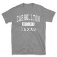 thumbnail image 1 of Carrollton Texas Classic Established Men's Cotton T-Shirt, 1 of 1