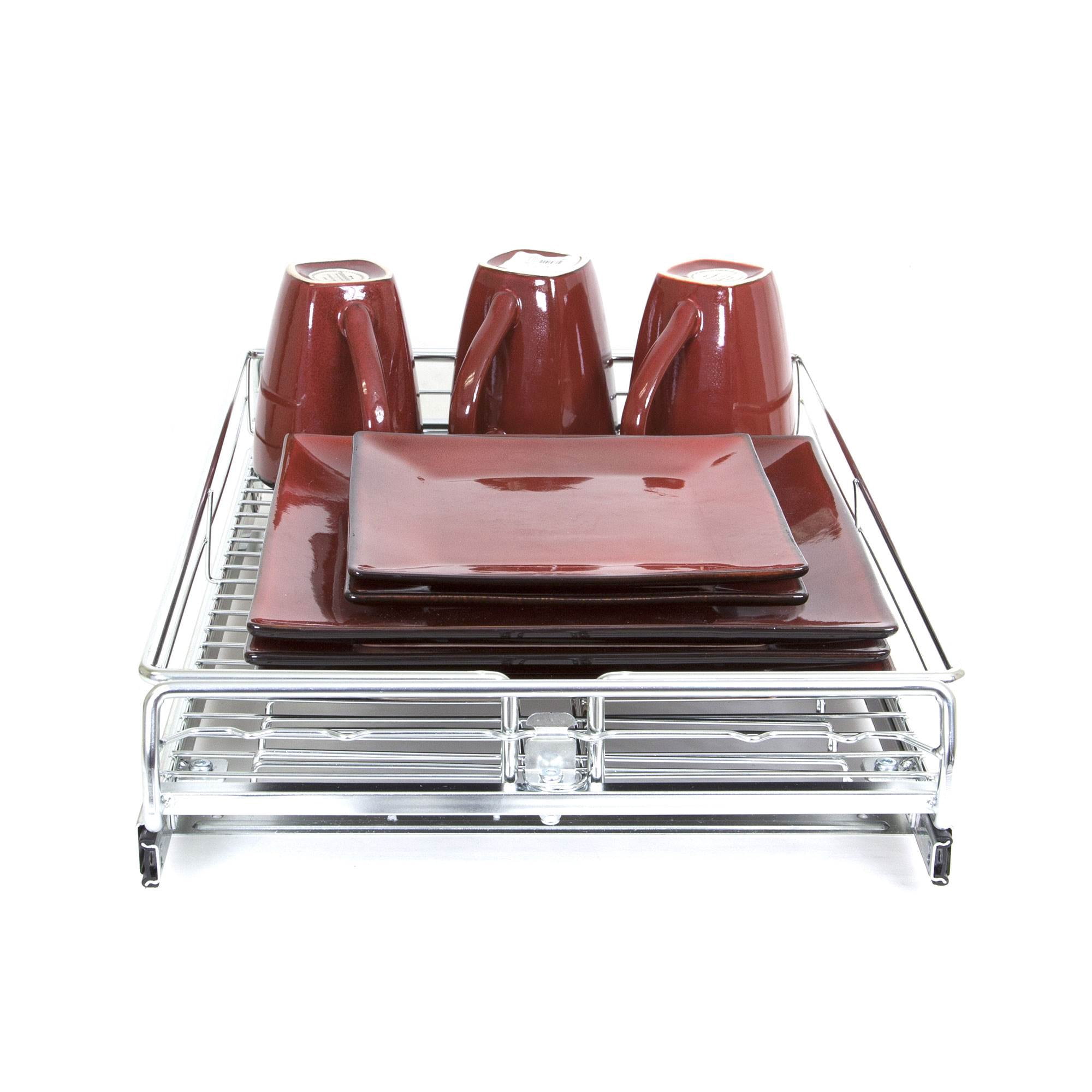 Origami Steel Sliding Pullout Drawer & Cabinet Organizer, Adjustable 13"-21" Width, 2 Pack