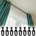 thumbnail image 2 of 50pcs Plastic Hooks For Mosquito Netting And Gazebo Curtains, Smooth Gliding, Rustproof, Multipurpose Use, 2 of 8