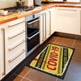 thumbnail image 2 of Ottomanson COVID-19 Sign Indoor Doormat 2'3" x 3' - Non Slip Low Pile Area Rug for Entryway, Yellow, 2 of 8