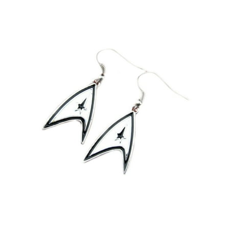 Dangle Earrings Star Trek Logo In Gift Box by Superheroes