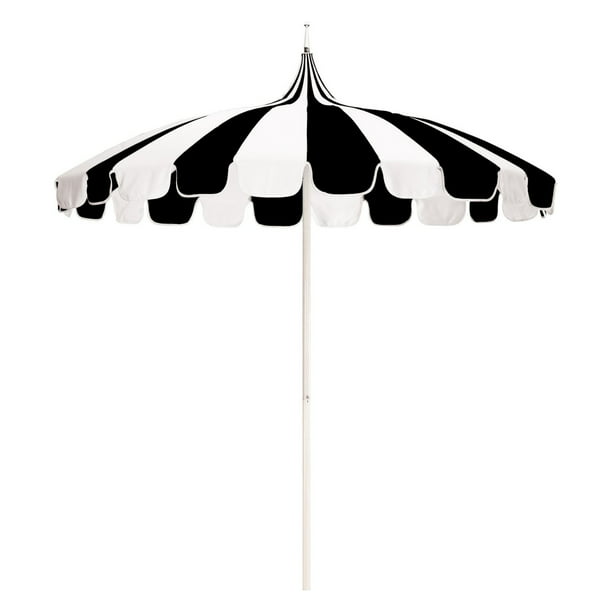 California Umbrella Paa 8 5 Ft, Black And White Striped Patio Umbrella