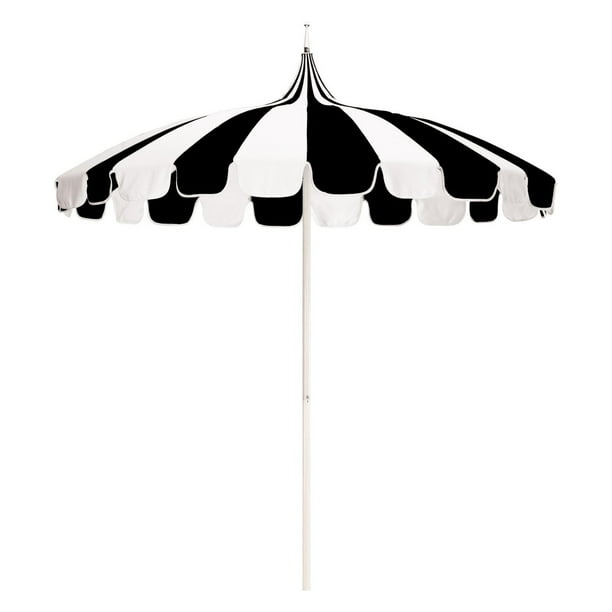 California Umbrella Paa 8 5 Ft Striped Pacifica Patio Com California Umbrella Paa 8 5 Ft, Black And White Striped Patio Umbrella