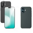 thumbnail image 1 of PANDACO Forest Green Case, Screen & Lens Protector Combo for iPhone 16 Plus, 1 of 5