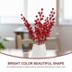 thumbnail image 4 of 4 unids Lifelike Navidad Berry Branch DIY Flor Arreglo Suministro Adorno de paisajismo, 4 of 4