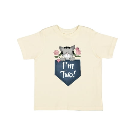 

Inktastic I m Two Years Old Kitty Cat 2nd Birthday Gift Toddler Toddler Girl T-Shirt