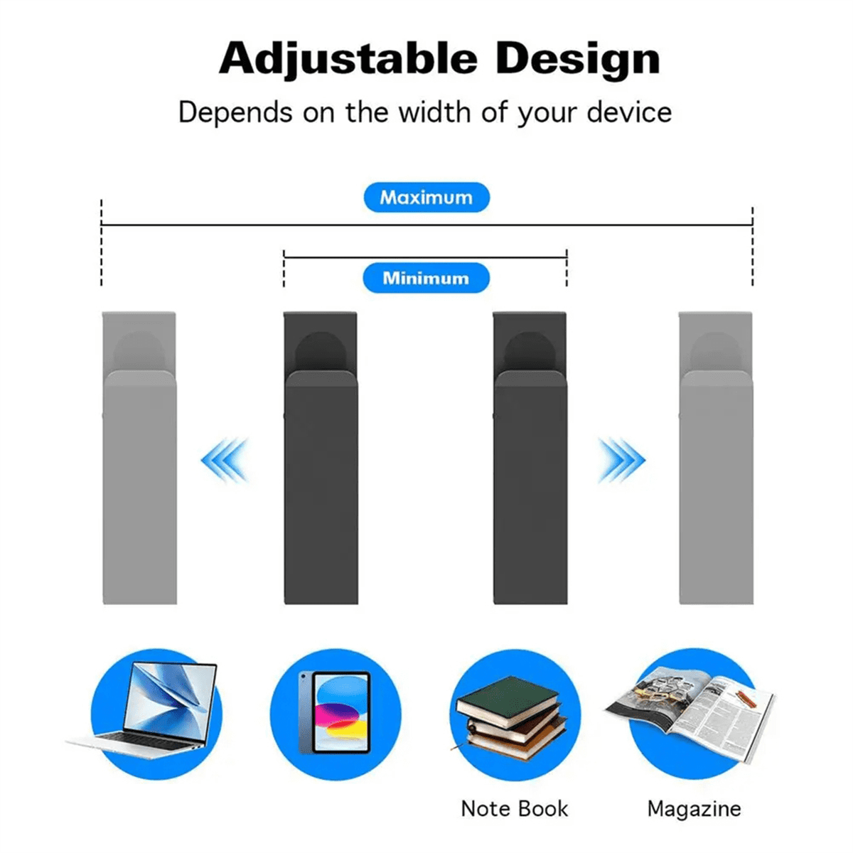 TOP! Table Sides Laptop Rack Charging Cooling Stand Tray Desk Organizer Storage Holder for Pad Under Management