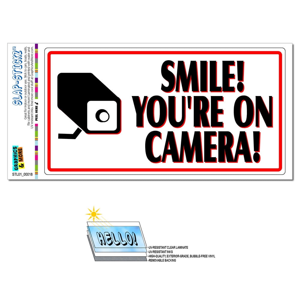 Premium Laminated Sticker Sign TM Please Use Front Door SLAP-STICKZ