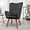 Black, variant on US Pride Furniture Kreedence 26.38" W Microfiber Wing Back Armchair, Teal
