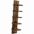 thumbnail image 3 of Estantería de Pared de Madera de 5 Niveles para Almacenamiento de Pequeños Accesorios Multifuncionales. Instalación Rápida. Medidas: 18,3 X 14 X 78 Cm Marrón, 3 of 9