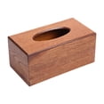 thumbnail image 3 of Caja de pañuelos de madera con tapa, fácil de llenar, soporte para pañuelos faciales de escritorio, decoración del hogar L, 3 of 9