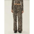 thumbnail image 4 of Leopard Print Straight Leg Pants, 4 of 5