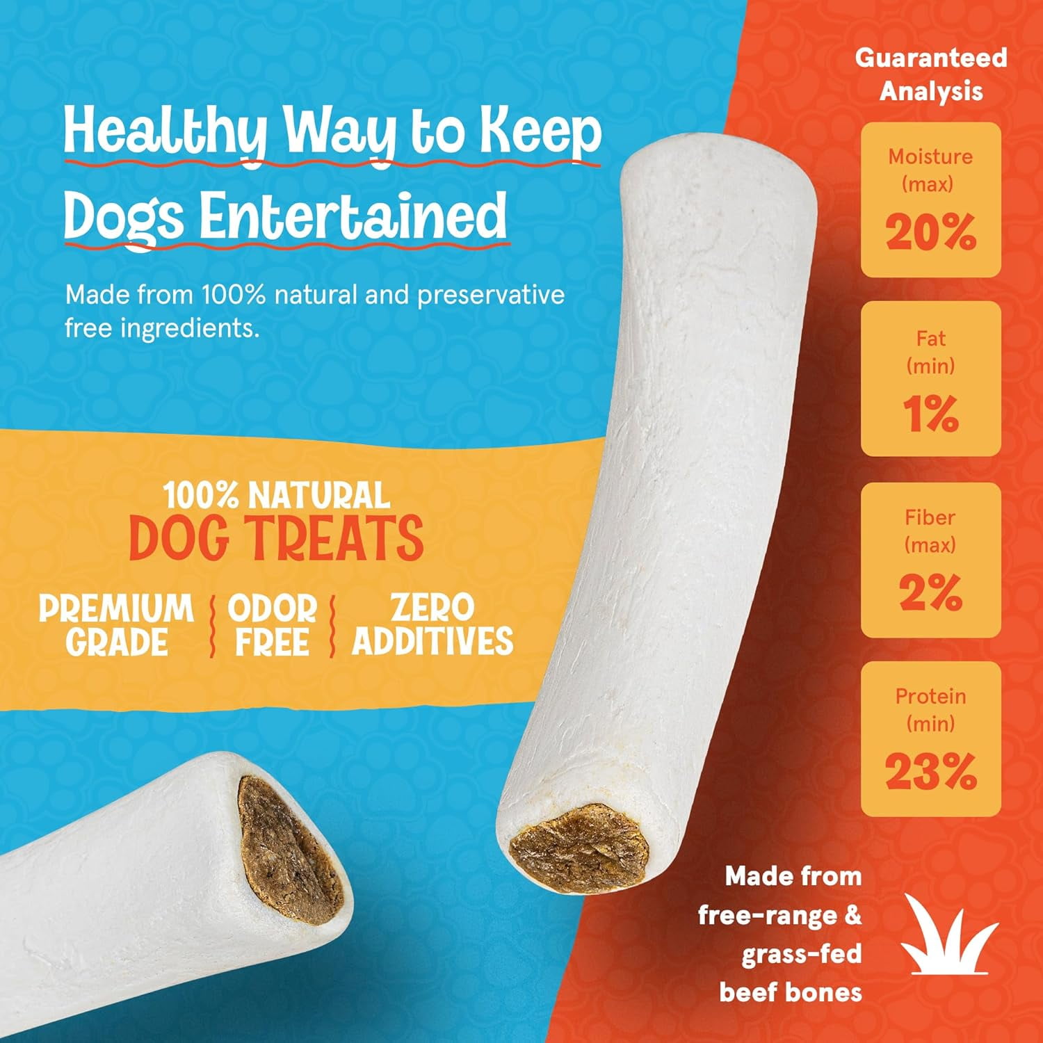 FETCHERONI Stuffed Dog Bone - Dog Treat Filled with Flavor for Your Dog - Great for Dog Treat or Training - Long Lasting Dog Chew. (3 to 4 ienches, Bully Stick Flavord)