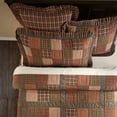 thumbnail image 5 of VHC Brands Crosswoods Patchwork Cotton Primitive Bedding Pre-Washed Twin Quilt, Dark Olive Green, 5 of 7