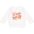 thumbnail image 2 of Inktastic Nonna Loves Me Granddaughter Flowers Toddler Sweatshirt, 2 of 4
