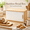 White, variant on Bamboo Bread Box for Kitchen Countertop, Bread Storage Bin with Sliding Door, Wooden Handle, Compact Organizer for Loaves, Bagels, Pastries and Snacks, White