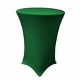 thumbnail image 2 of LA Linen TCSpandex36Rx42H_GreenEmeraldX32 LA Linen Round Spandex Cover For Bar High Cocktail Table, 36-Inch Round 42-Inch High, Green Emerald, 2 of 3