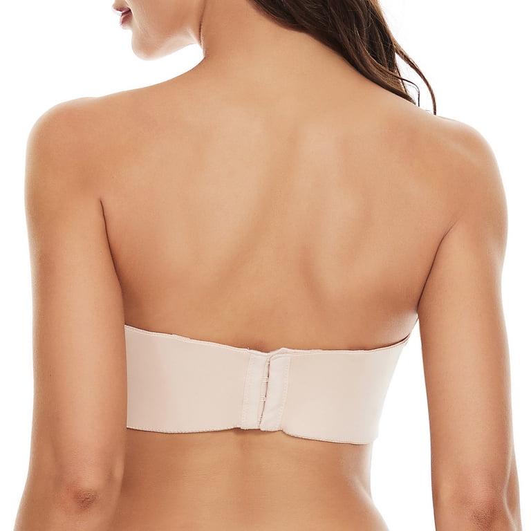 Levmjia Women Strapless Bra Detachable Sling Comfortable Nylon Wireless  Support Push Up F Cup Multi Color Options For Everyday Wear And Special ...