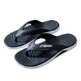 thumbnail image 4 of Mens Slippers,Men Slippers Non- Grip Thick Sole Slippers for Home Shower Comfort,Slippers for Men,Black,10.5, 4 of 7