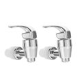 thumbnail image 1 of Reusable Beverage Dispenser Spigot in Silver for Kitchen Use Made of ABS and PP Materials, 1 of 4