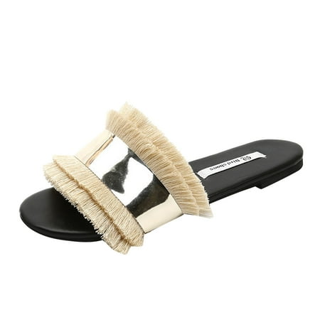 

adviicd Beach Sandals Women s Reggae Slim-Vacay Sandals Trendy
