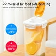 thumbnail image 6 of Refrigerator Water Bottle 1PC,4.45x4.45x10.43in,Large 1.7L Capacity Pitcher with Fruit Infuser Filter for Fresh Cold Beverages, Fits Side Door Storage(Clear), 6 of 9