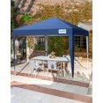 thumbnail image 2 of Quictent 10'x10' Pop up Canopy Tent with Sidewalls Instant Outdoor Gazebo Easy Party Tent Enclosed Waterproof, Easy Set up (Navy Blue), 2 of 10