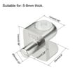 thumbnail image 2 of Glass Shelf Brackets Glass Clamp Clip Shaft Mount for 5-8mm, Type-03, 4Pcs, 2 of 5