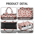 thumbnail image 4 of Large Capacity Tote Bag,Strawberry Plants Fruit White Pattern Handbag Fashion Luxury Tote Bag,15.7"x13"x 5.1" Inches,Laptop Compatible, 4 of 6