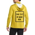 thumbnail image 6 of FAVIPT Sun Protection Fishing Shirts for Men Long Sleeve Printing Tops Lightweight Rash Guard Hooded Shirts with Mask Hiking Outwear 2025 Yellow,L, 6 of 7