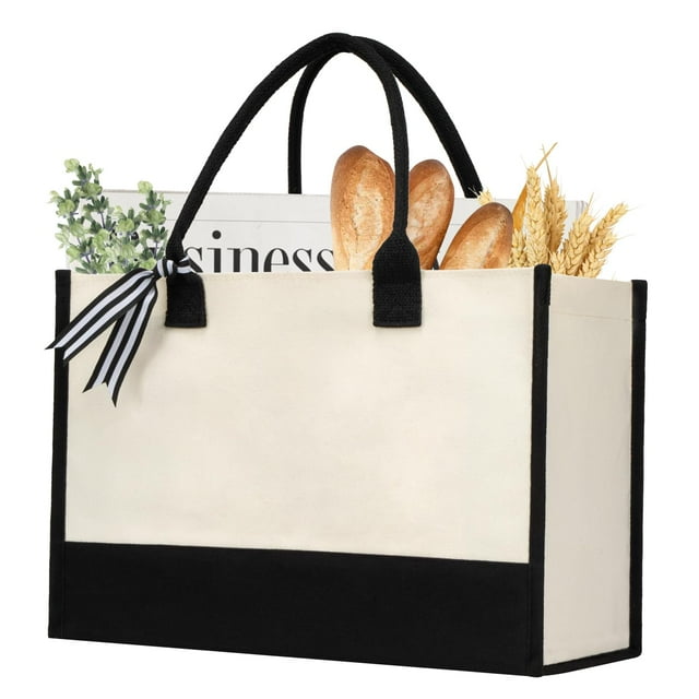 shenee Bolsa de lona con inicial, bolsa de yute de playa personalizada, regalo para mujeres, vacaciones, amigos, regalo de cumpleaños, boda, Año Nuevo