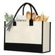 thumbnail image 1 of shenee Bolsa de lona con inicial, bolsa de yute de playa personalizada, regalo para mujeres, vacaciones, amigos, regalo de cumpleaños, boda, Año Nuevo, 1 of 5