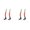 Orange, variant on 2 Pairs Witch Legs Flowerpot Decoration Durable for Courtyard Lawn, Halloween Atmosphere Decor, Striped Witch Feet Ornament Garden Stake,1.2x5.1 Inch