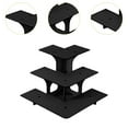 thumbnail image 5 of QSTDGVPW 3 Tier Corner Tiered Display Stand 3 Step Corner Display Rack for Tradeshows Arc black, 5 of 9