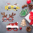 thumbnail image 3 of Christmas Decorative Glasses Sequin Santa Hat Antlers Shape Children Party Photo Prop Festive New Year Cosplay Novelty Glasses, 3 of 8