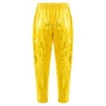 thumbnail image 2 of YEAHDOR Kids Boys Casual Radish Pants Sparkle Sequins Hip Hop Jazz Dance Pants, 2 of 7