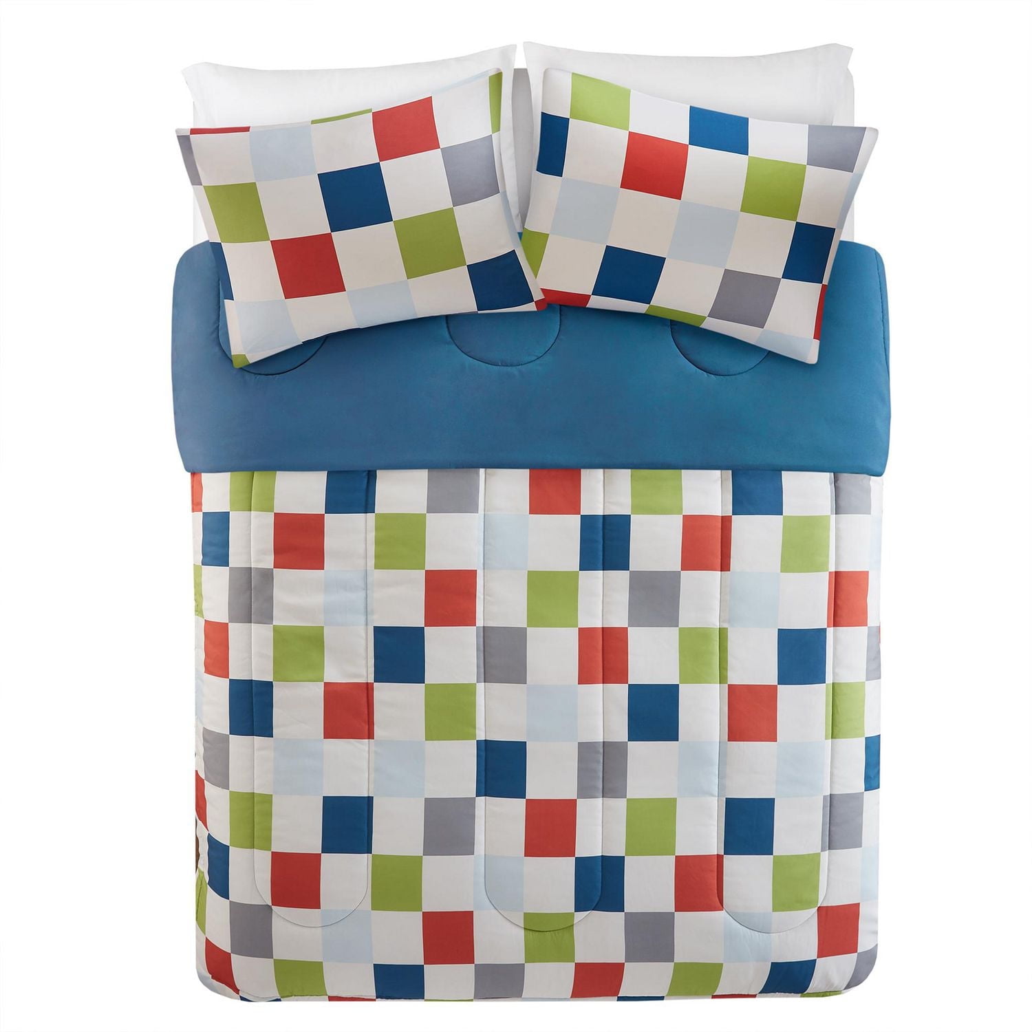 Juego De Edredón Infantil Sirena ZRNBAST - 4 Piezas, Tela Microfibra Suave, Medidas Para Cuna, Lavable