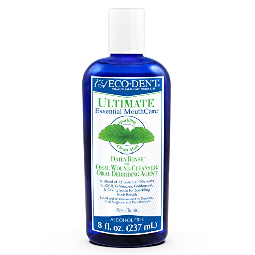 EcoDent Ultimate Sparkling Clean Mint Daily Mouth Rinse, Wound Cleaner