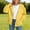 Yellow, variant on Piuwrlz Kids Fall Hood Outwear Jackets Girls Plain Zipper Hoodies Pocket Sweatshirts White Size 11-12 Years