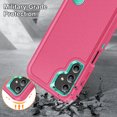 thumbnail image 5 of Feishell Case for Samsung Galaxy A14 5G 6.6 inch,Heavy Duty 3 Layer Military Protection with Hidden Kickstand Shock Resistant Armor Hybrid Bumper Rugged Rubber Phone Cover,Rose, 5 of 8