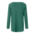 thumbnail image 5 of Womens Long Sleeve Shirts 2026 Spring Fashion Crewneck Raglan Sleeve Relaxed Fit Casual Basic T Shirts, 5 of 5