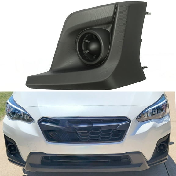 Kojem Fog Light Trim Compatible with 2018-2020 Subaru Crosstrek Replacement for 57731FL072 SU1038114 LH Driving Lamp Bezel Cover W/o Fog Light hole (Driver Side Left)