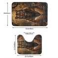 thumbnail image 3 of Honeii Tiger In The Fallen Leaf Forest Pattern Bathroom Anti-Skid Pad Bathroom Mat Vintage Seamless Pattern Not-Slip Toilet Rug Set, 3 of 6