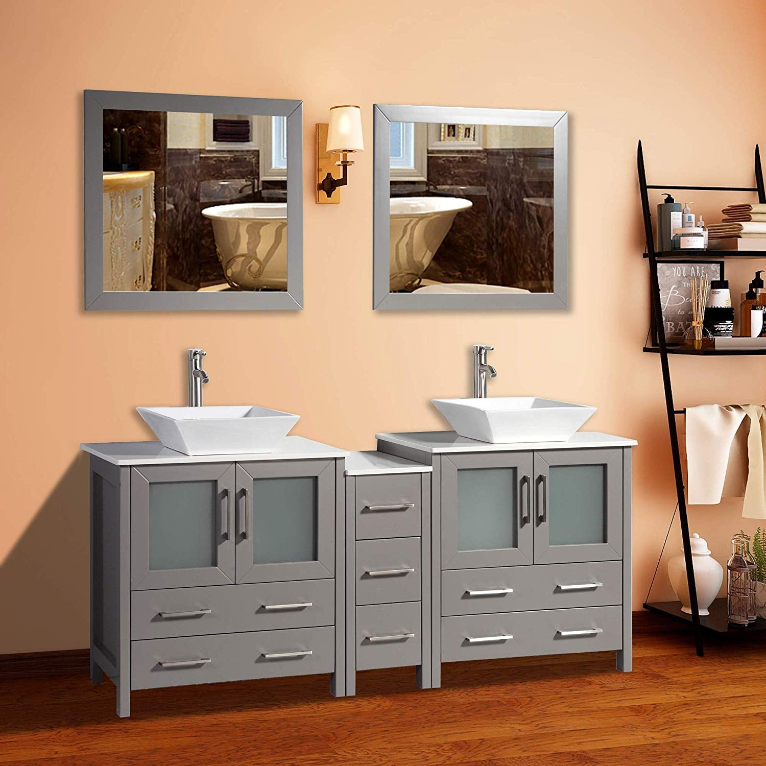 Darby Home Co Bowlin 72 Double Sink Bathroom Vanity Reviews