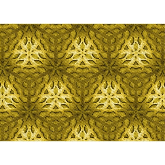 Ahgly Company Machine Washable Indoor Rectangle Transitional Dark Bronze Brown Area Rugs, 8' x 10'